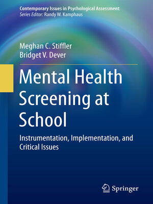 cover image of Mental Health Screening at School